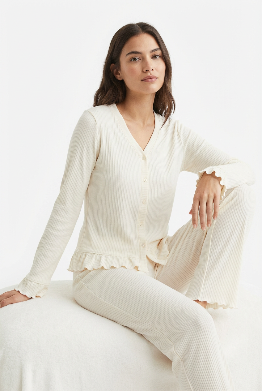 Pyjama Côtelé Confort